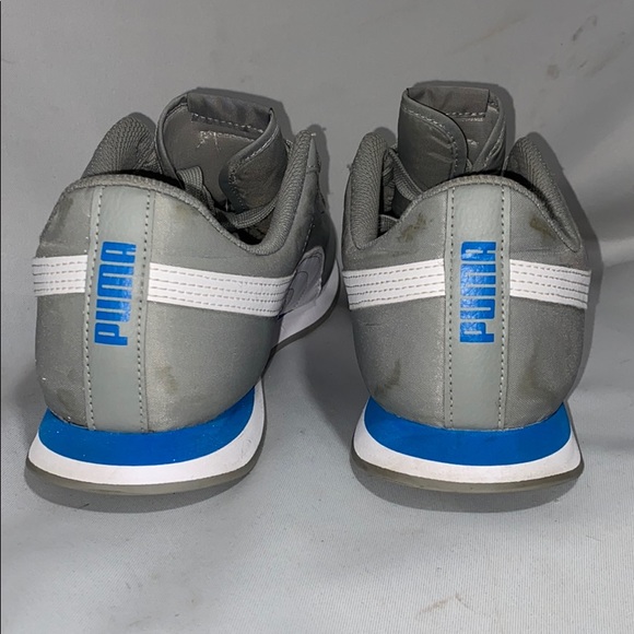 Puma men’s gray blue white sneakers size 11 - Picture 5 of 8